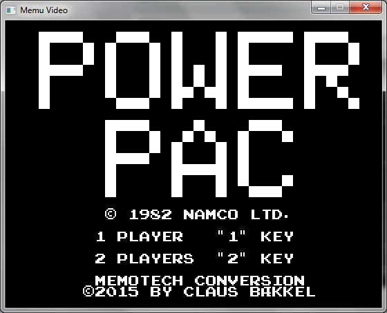 The big POWER PAC Letters are build up 4 bytes per line, binary - quite clever. Saving a lot of space if BIT is 1 its a block else its a empty space.