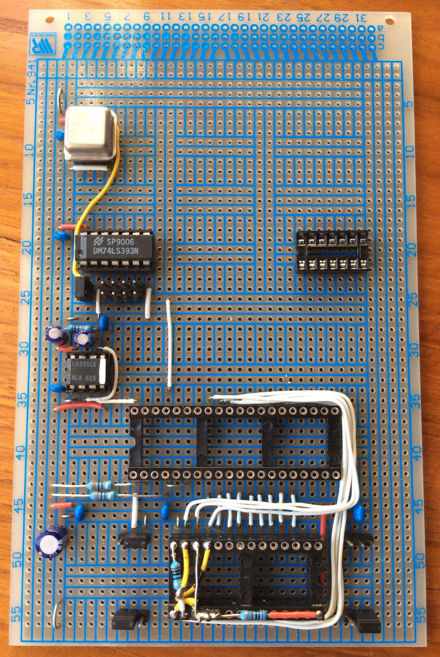 6502 / 65C02 chip testing board complete with a NOP generator!