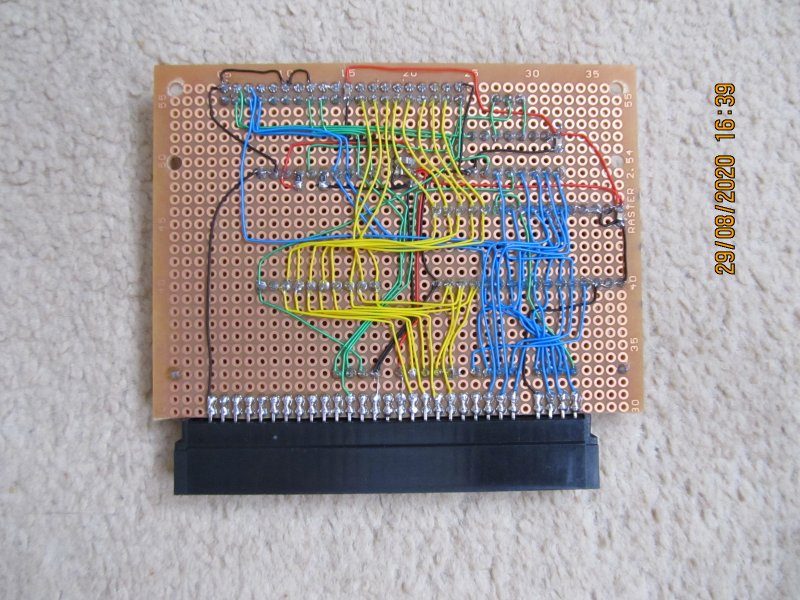 Note the surcace mount capacitors for the LDO and ICs