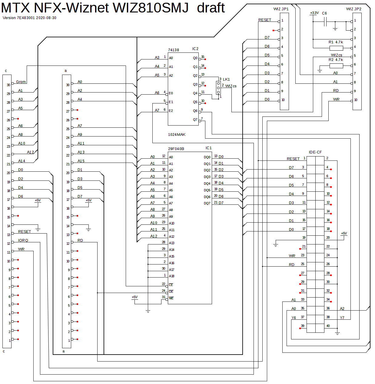 NFX-Wiznet WIZ810SMJ draft schematic